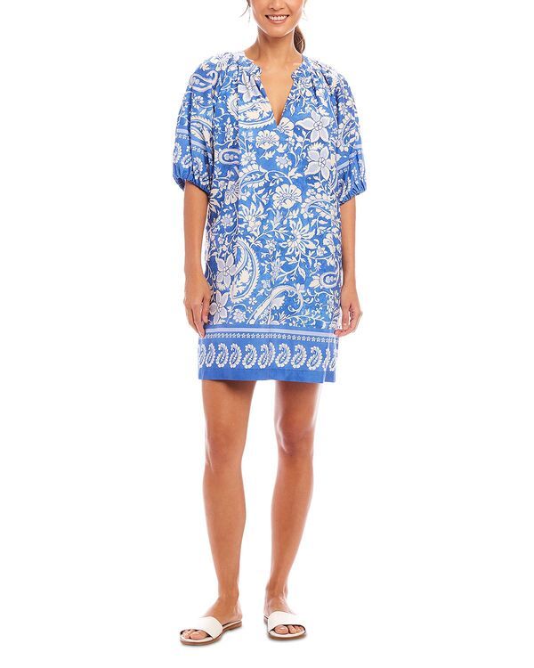 カレンケーン レディース トップス ワンピース プリント Karen Kane Printed Puff Sleeve Peasant Dress Floral Print