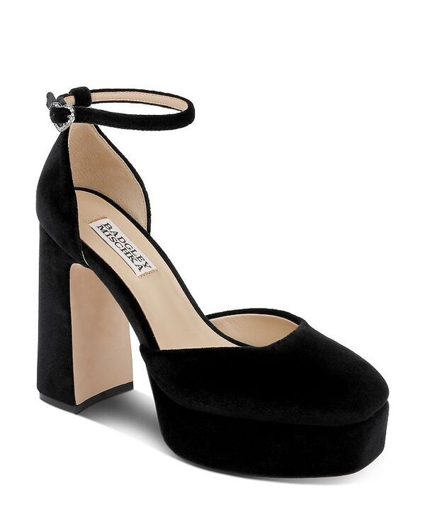 バッジェリーミシュカ レディース シューズ パンプス プラットフォーム Badgley Mischka Womens Jayda Platform Pumps Black Velvet ブラック