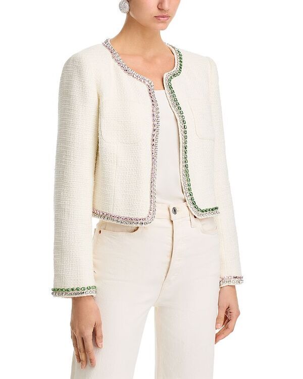 サンク セプト レディース アウター ジャケット・ブルゾン Cinq Sept Verity Embellished Jacket GardeniaMulti マルチカラー 58,190円
