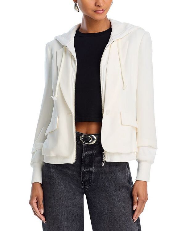 サンク ア セプト レディース アウター パーカー・スウェット ブレザー Cinq a Sept Khloe Hooded Blazer IvoryIvory アイボリー