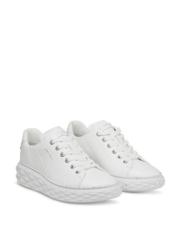 ジミーチュー レディース シューズ スニーカー レザー Jimmy Choo Womens Diamond Light Leather Sneakers White ホワイト