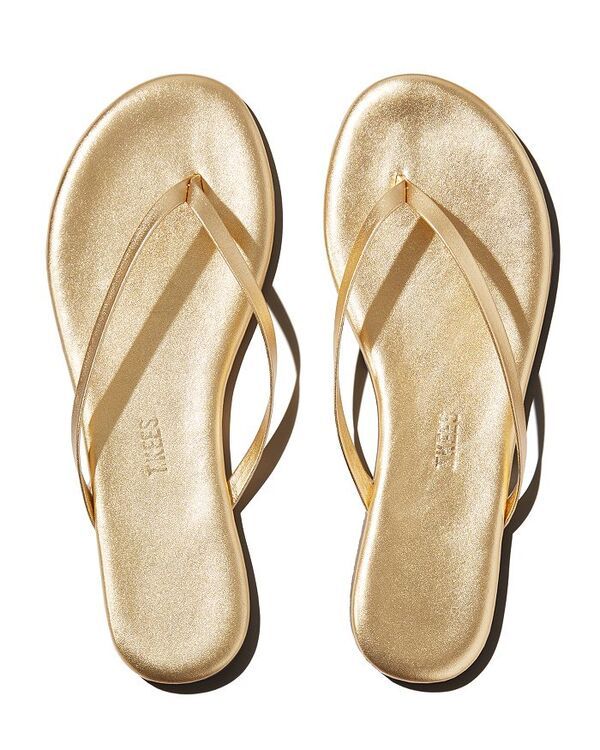 ティキーズ レディース シューズ サンダル TKEES Womens Highlighters FlipFlops Gold ゴールド