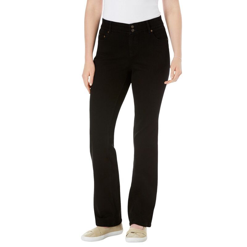 ウーマン ウィズイン レディース ボトムス デニムパンツ ブーツカット プラスサイズ プチ ブーツ ジーンズ Woman Within Plusize Petite Stretch BuiltIn S