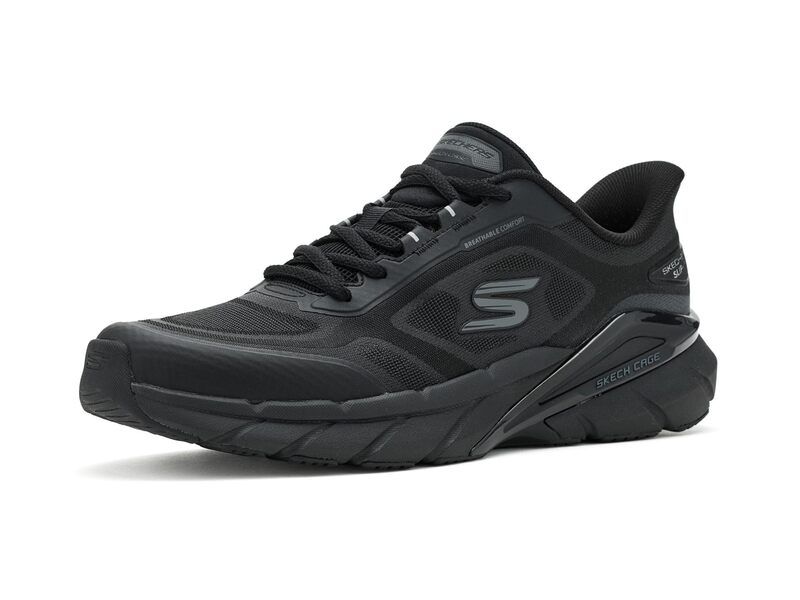 スケッチャーズ メンズ シューズ スニーカー SKECHERSkech Cage Hands Free SlipIn BlackBlack ブラック