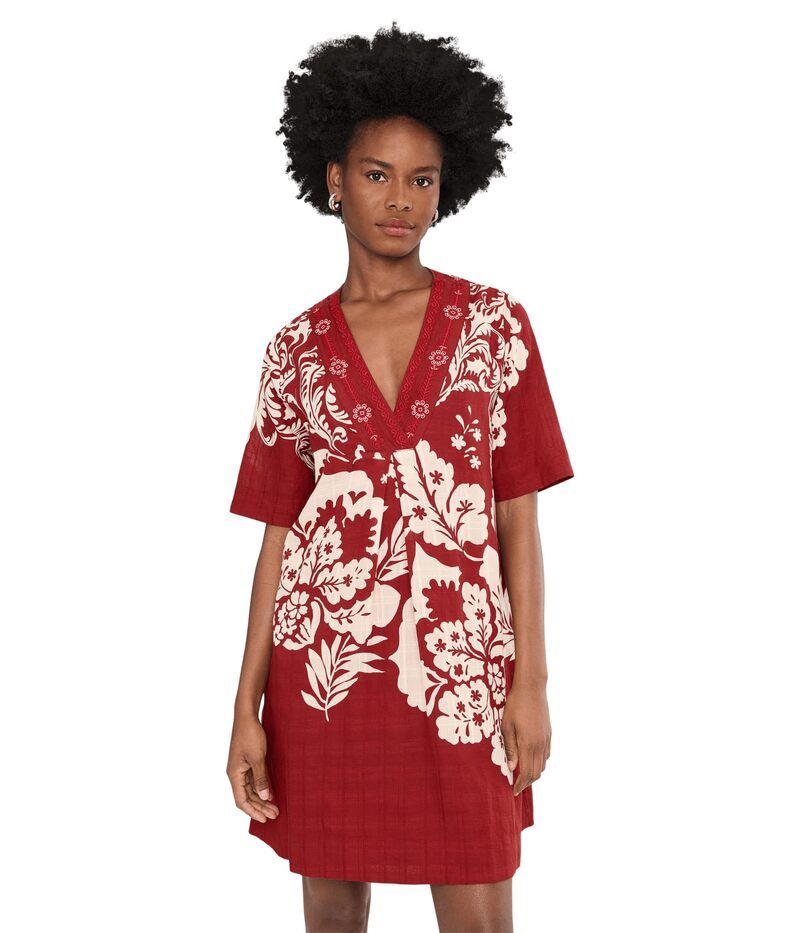 ジョニーワズ レディース トップス ワンピース Johnny Was Wide Placket Dress slip Zafira
