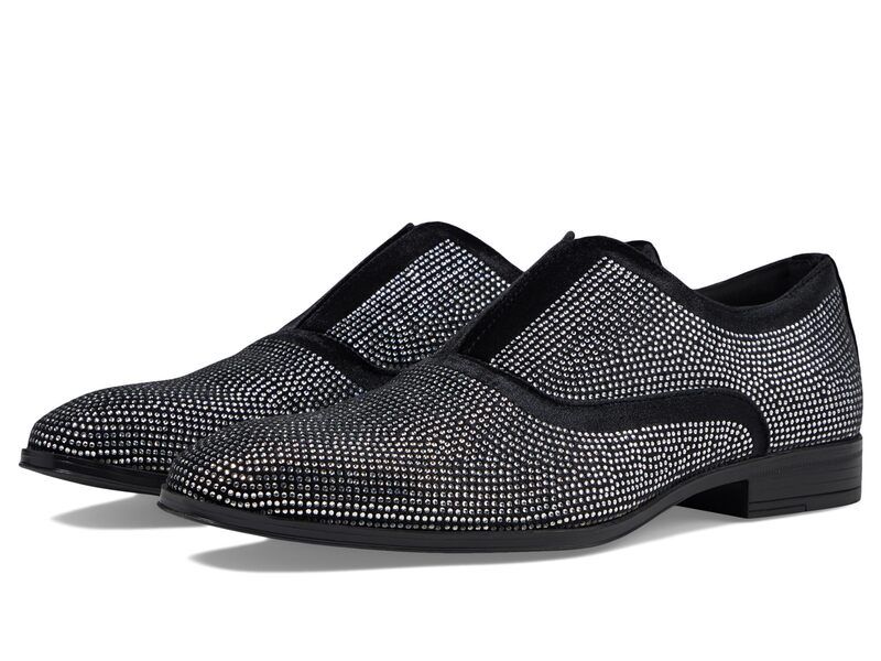 ステイシーアダムス メンズ シューズ オックスフォード Stacy Adamstarleigh Rhinestone SlipOn BlackSilver ブラック