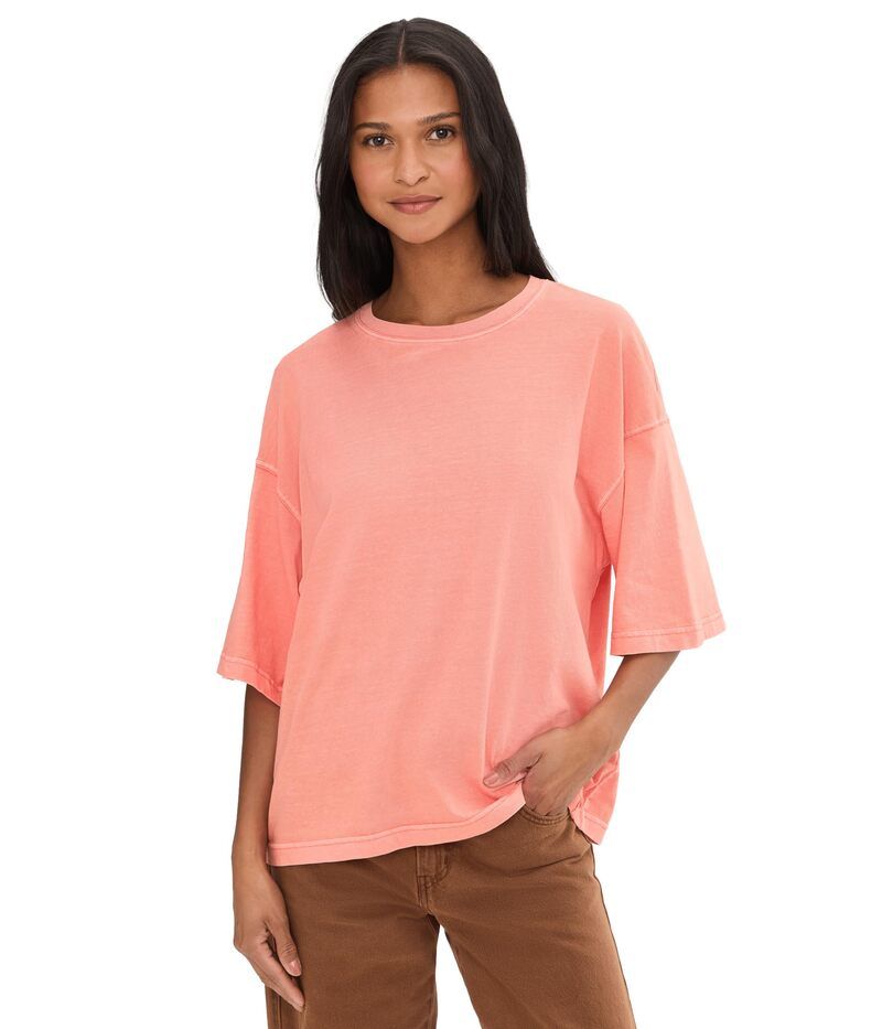 フリーピープル レディース トップス シャツ Free People We The Free Perfect Oversized Tee Coral Crimson クリムゾン