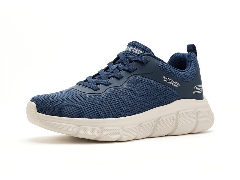 スケッチャーズ メンズ シューズ スニーカー BOBS from SKECHERS Bobs B Flex Arch Comfort Edge Navy ネイビー