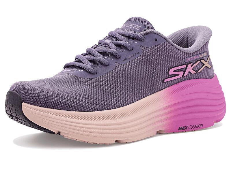 スケッチャーズ レディース シューズ スニーカー SKECHERS Max Cushioning Endeavour Hallandale Hands Free SlipIns Purple パープル