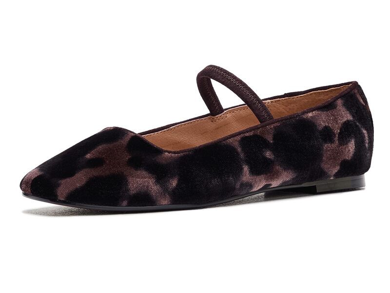 メイドウェル レディース シューズ サンダル ベルベット Madewell Greta Elastic Mary Jane Leopard Velvet Espresso Multi マルチカラー