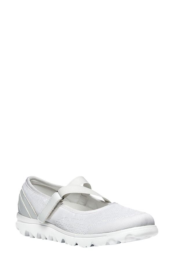 プロプト レディース シューズ スニーカー ProptravelActiv Mary Jane Sneaker White Fabric ホワイト