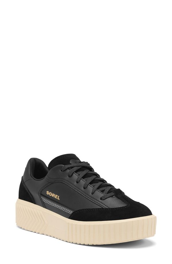 ソレル レディース シューズ スニーカー プラットフォーム SOREL Onave TToe Platform Sneaker Black Honey White ホワイト