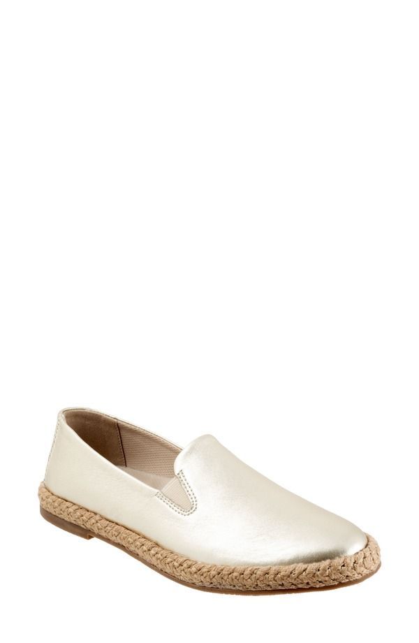 トロッターズ レディース シューズ サンダル Trotters Poppy Espadrille Flat Champagne シャンパン