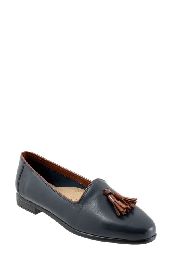 トロッターズ レディース シューズ スリッポン・ローファー Trotters Liz Tasseloafer Navy ネイビー