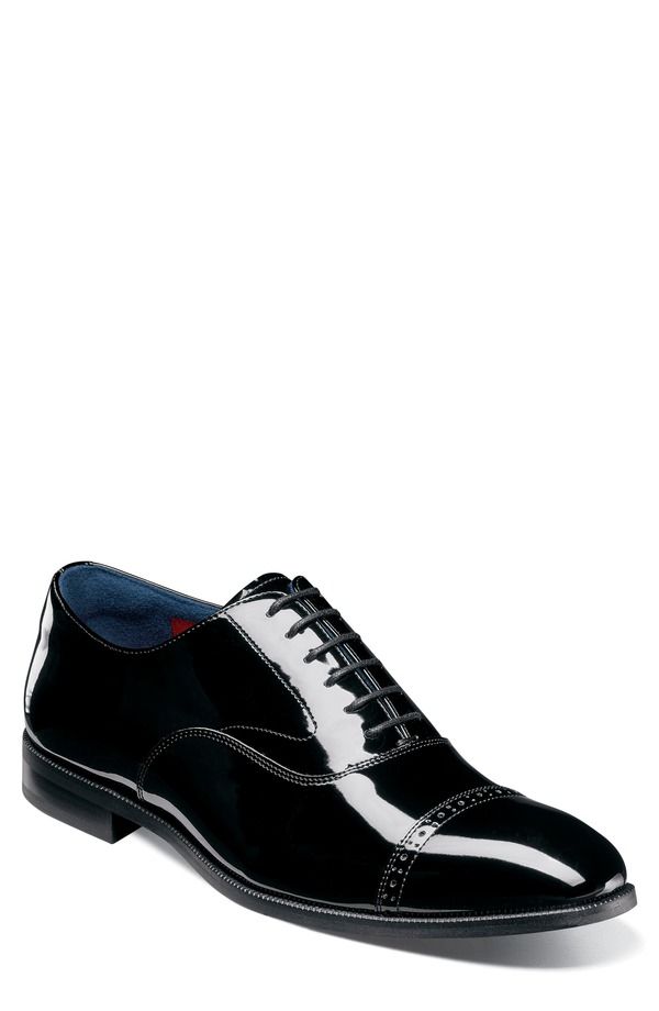 ステイシーアダムス メンズ シューズ キャップ Stacy Adams Concorde II Patent Cap Toe Wholecut Shoe Black Patent ブラック
