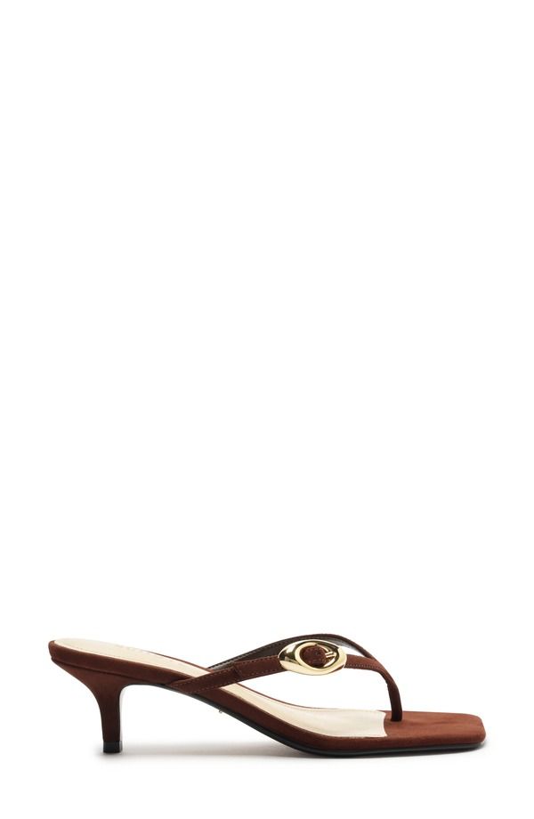 シュッツ レディース シューズ サンダル Schutz Miriam Slide Sandal Chestnut Brown ブラウン