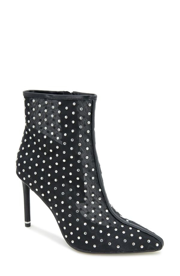 ケネスコール レディース シューズ ブーツ・レインブーツ メッシュ Kenneth Cole Quincy Stud Mesh Bootie Black Mesh ブラック