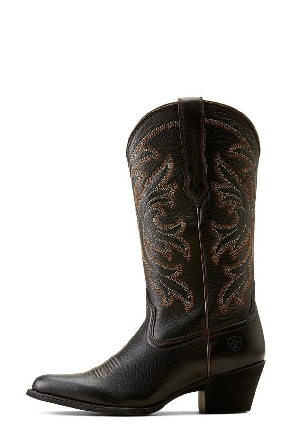アリアト レディース シューズ ブーツ・レインブーツ Ariat Heritage Western Boot Black Deertan ブラック