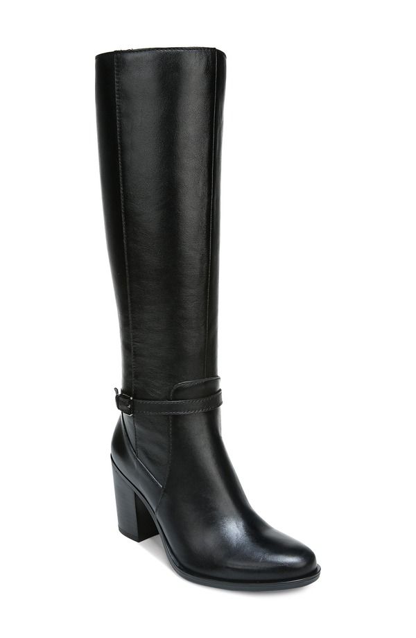 ナチュライザー レディース シューズ ブーツ・レインブーツ Naturalizer Kalina Boot Black Leather ブラック
