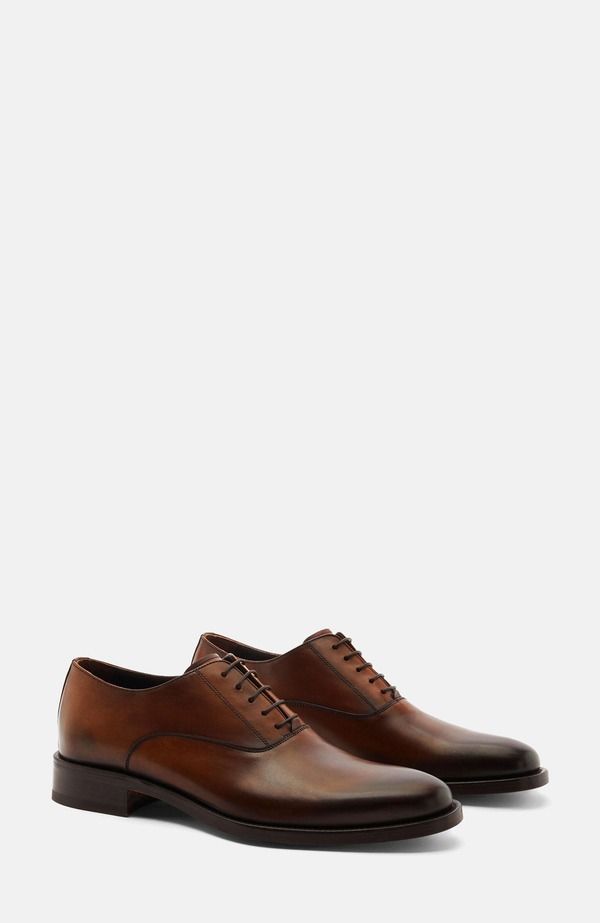 スカロッソ メンズ シューズ オックスフォード SCAROSSO Marcoxfords Chestnut Calf