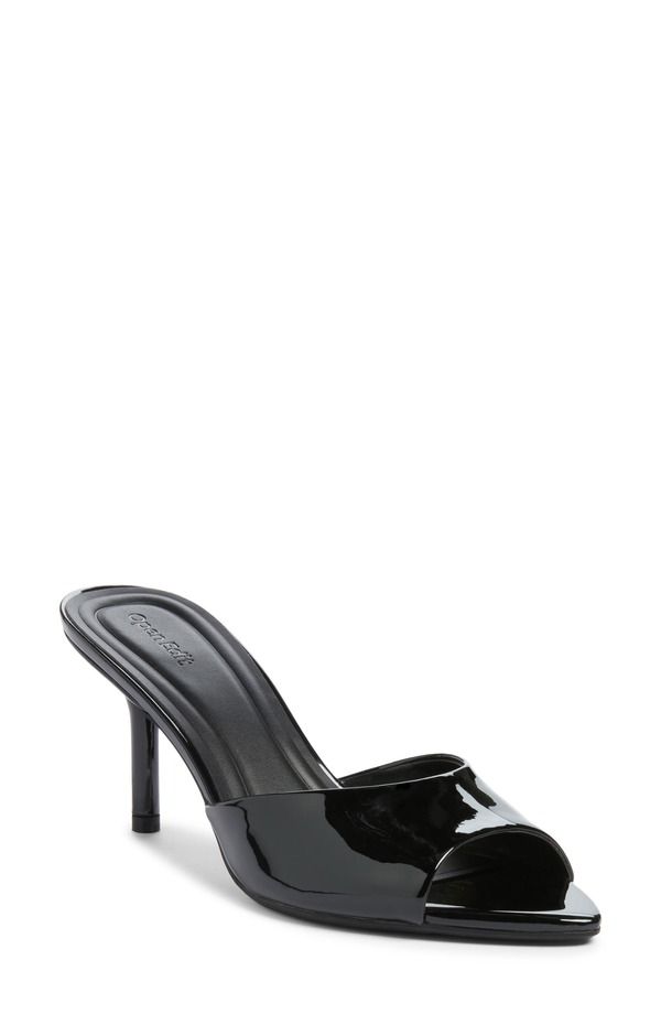 オープンエディット レディース シューズ サンダル ヒール Open Edit Micaheeled Sandal Black Patent ブラック