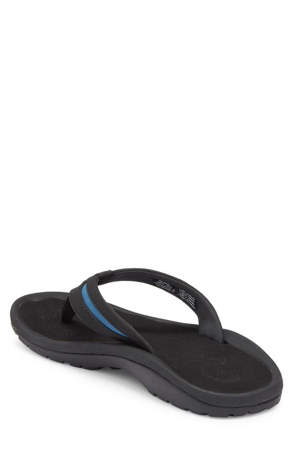 オルカイ メンズ シューズ サンダル OluKai Ohana Plua Flip Flop Black Slate Blue ブラック オルカイ メンズ シューズ サンダル OluKai Ohana Plua Flip Flop Black Slate Blue ブラック