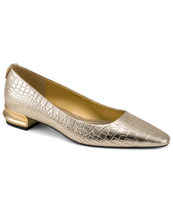 【送料無料】 ダナ キャラン ニューヨーク レディース パンプス シューズ Womens Savita Snip Toe Flats Champagne