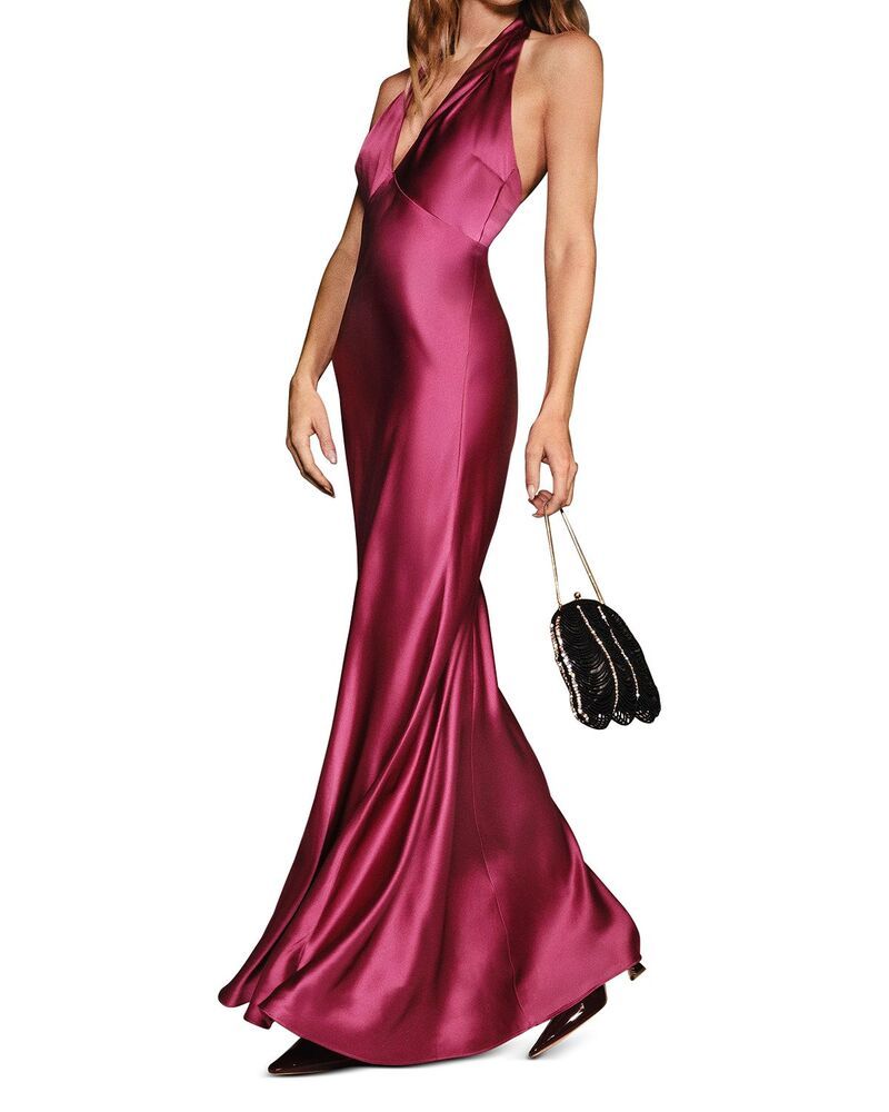 リフォーメーション レディース トップス ワンピース シルク Reformation Daniela Silk Dress Hibiscus Tea