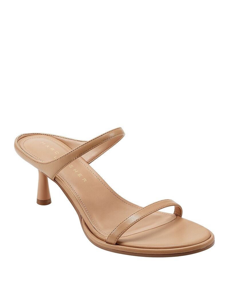 マーク・フィッシャー レディース シューズ サンダル レザー ヒール Marc Fisher LTD Womens Alonde Leather Higheel Slide Sandals Mediu
