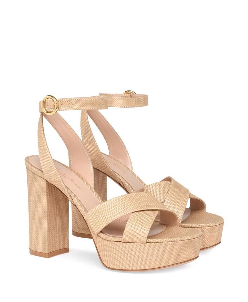 ジャンヴィト ロッシ レディース シューズ サンダル Gianvito Rossi Womensabrina Sandals Light brown fabric ブラウン