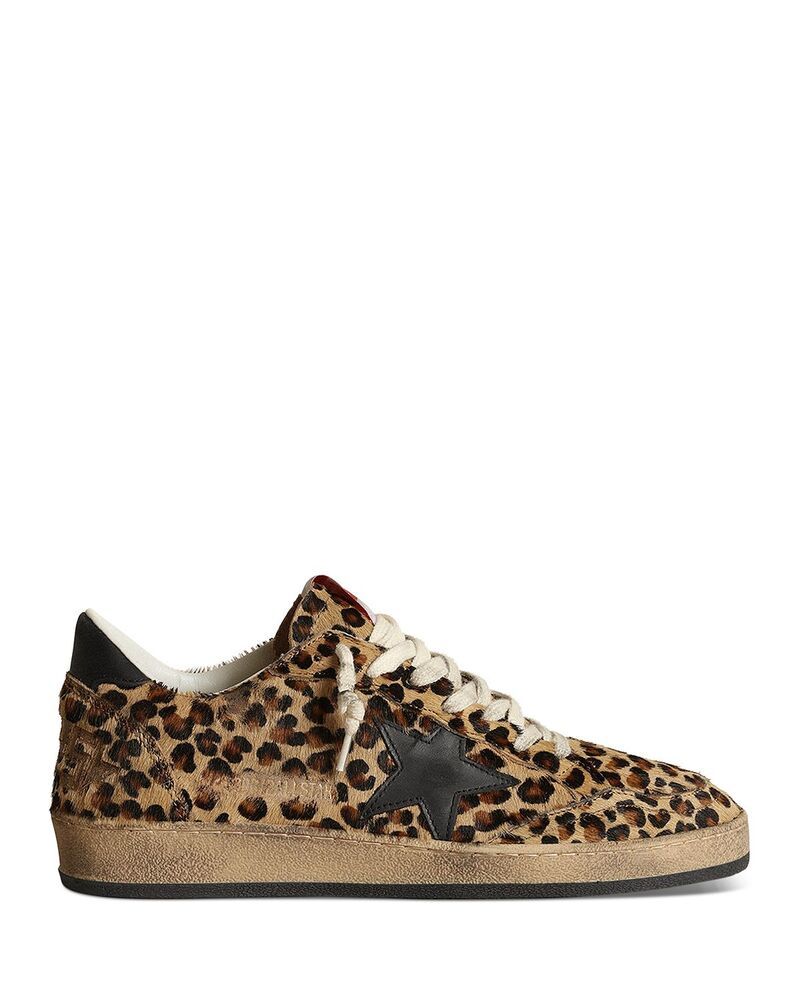 ゴールデングース レディース シューズ スニーカー Golden Goose Womens Ballstar Calf Hair Sneakers Beige Brown LeopardBlack ブ