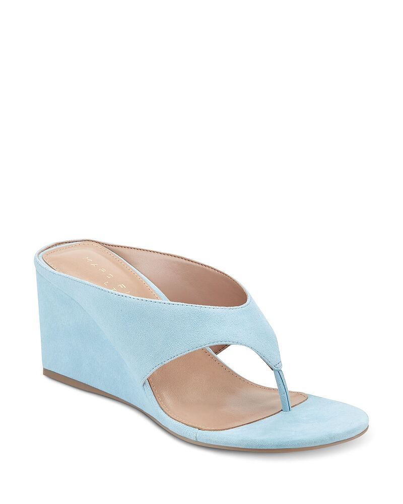 マーク・フィッシャー レディース シューズ サンダル Marc Fisher LTD Womens Udena Wedge Sandals Light Blue ブルー