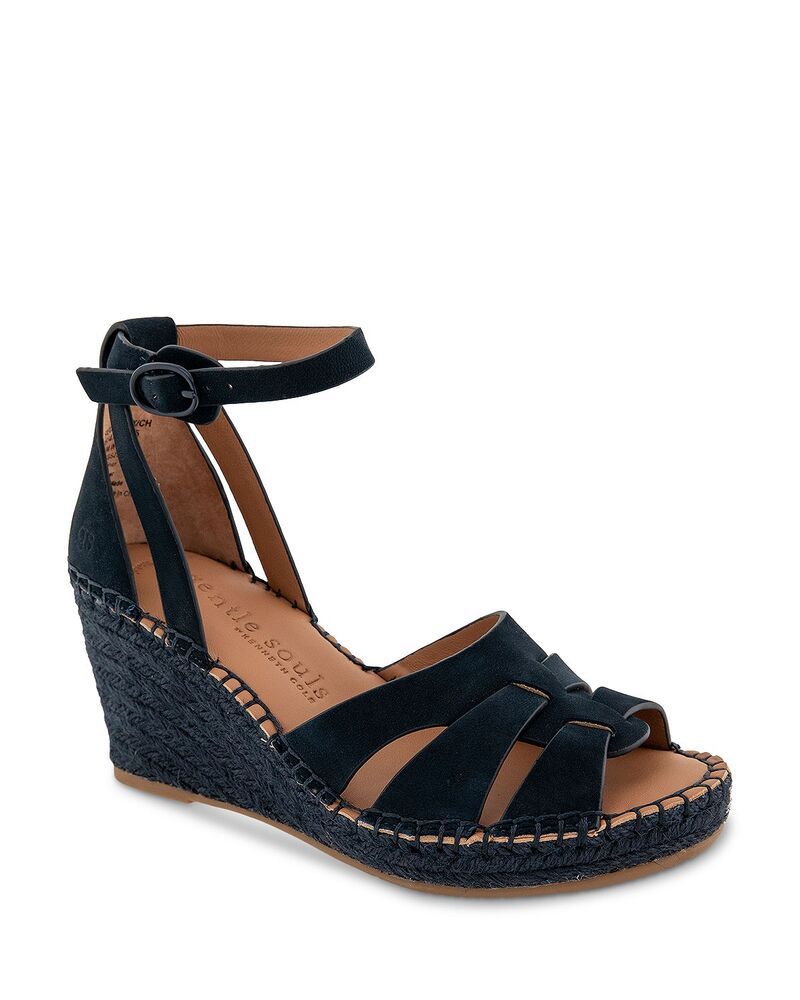 ケネスコール レディース シューズ サンダル Gentle Souls by Kenneth Cole Womens Cooliespadrille Sandals Navy Nubuck ネイビー