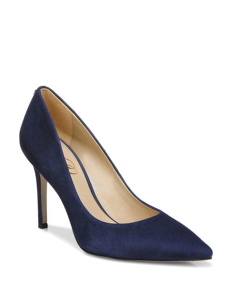 サムエデルマン レディース シューズ パンプス レザー Sam Edelman Womens Hazeleather Pumps Navy Suede ネイビー