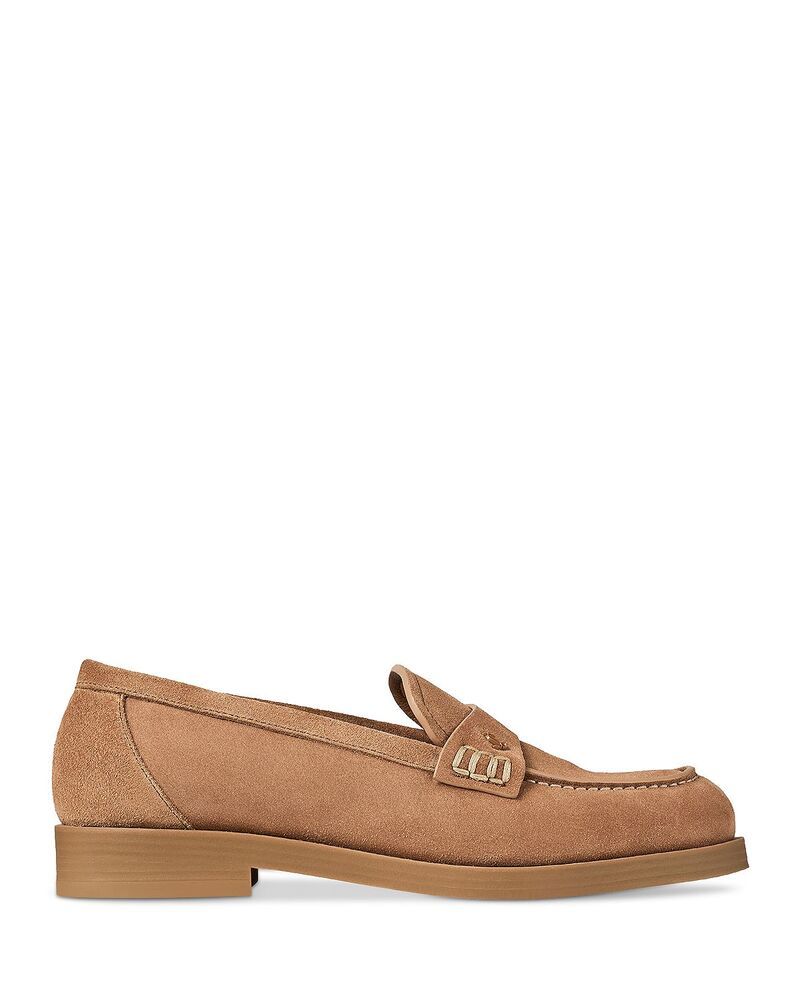 ジミーチュー レディース シューズ スリッポン・ローファー スエード Jimmy Choo Womens Ivy Suede Loafers Toffee