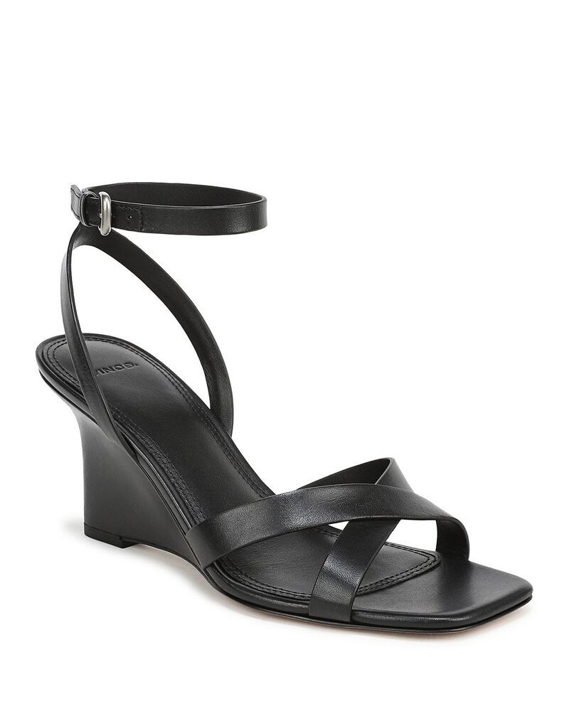 ヴィンス レディース シューズ サンダル Vince Womens Parma Wedge Sandals Black ブラック