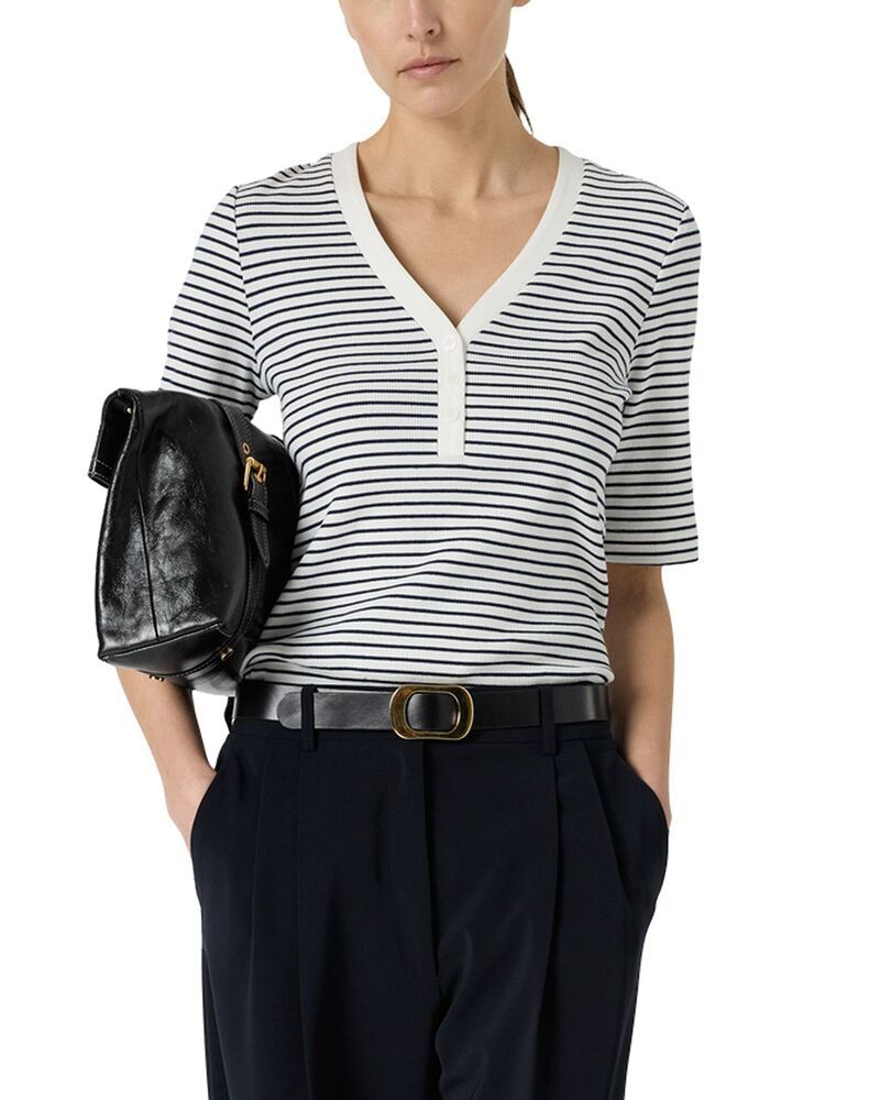 ジェラルド・ダレル レディース トップス シャツ Gerardarel Maiva Henley Top Navy ネイビー