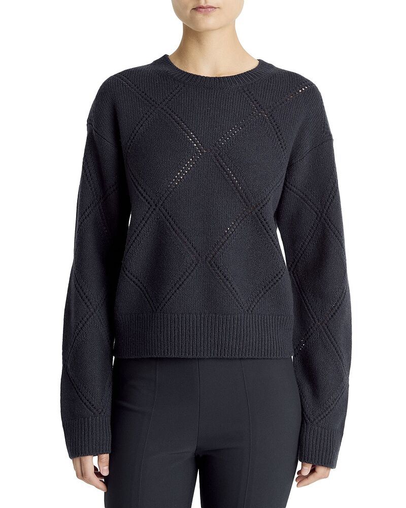 ヴィンス レディース アウター ニット・セーター クルーネック ウール Vince Wool Crewneck Sweater Costal Blue ブルー