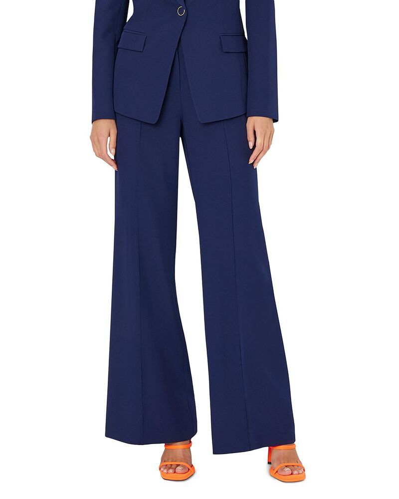 ミリー レディース ボトムス カジュアルパンツ ワイドレッグ MILLY Nash Cady Wide Leg Pants Navy ネイビー