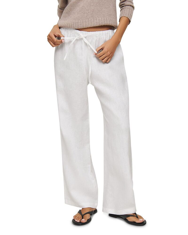 リフォーメーション レディース ボトムス カジュアルパンツ リネン Reformation Olina Linen Pants White ホワイト