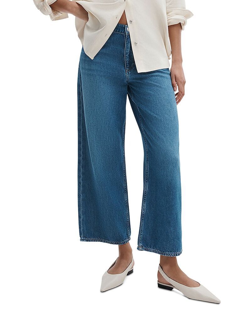ラグアンドボーン レディース ボトムス デニムパンツ アンクル ジーンズ rag bone Featherweight Andi High Rise Wide Ankle Jeans in Mille
