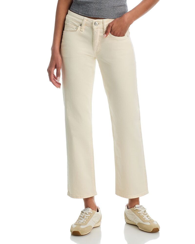 ラグアンドボーン レディース ボトムス デニムパンツ ローライズ アンクル ジーンズ rag bone Harlow Rise Straight Ankle Jeans in Ecru エクリュ