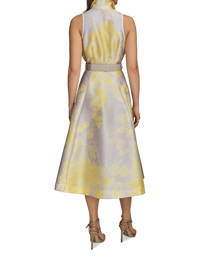 ダナキャラン レディース トップス シャツ ノースリーブ Donna Karan Belted Sleevelesshirtdress Limoncello Multi マルチカラー