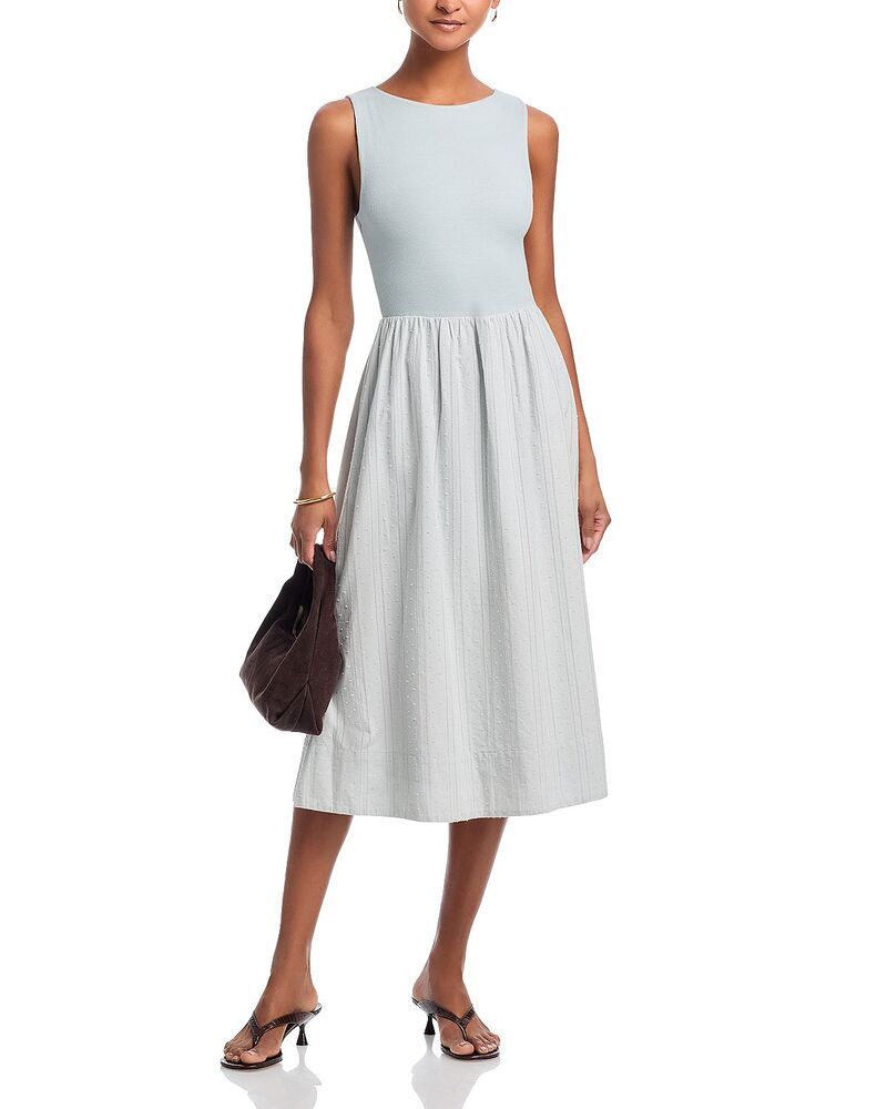 ベラダール レディース トップス ワンピース ミディ Bella Dahl Mixed Media Midi Dress Minted Sage セージ