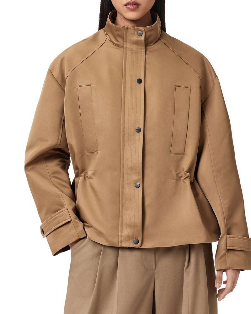 オールセインツ レディース アウター ジャケット・ブルゾン ALLSAINTS Luellah Oversized Jacket Greige Brown ブラウン