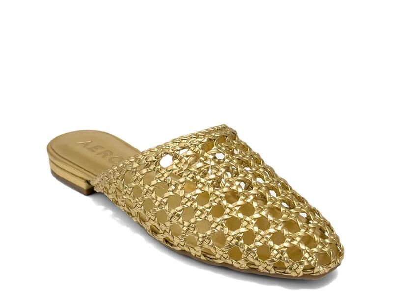 エアロソールズ レディース シューズ サンダル AerosolesAssia Mule Gold Metallic ゴールド