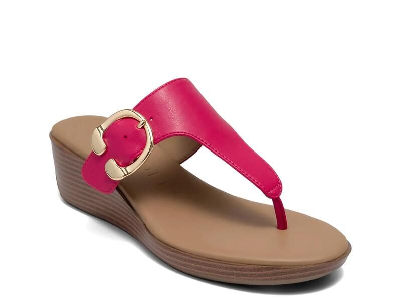 エアロソールズ レディース シューズ サンダル AerosolesIzola Wedge Sandal Fuchsia フューシャ