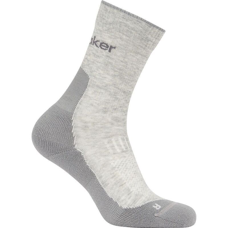 アイスブレーカー メンズ アンダーウェア 靴下 Icebreaker Merino Hike Light Crew Sock Mens Blizzard HeatherAlloy ヘザー