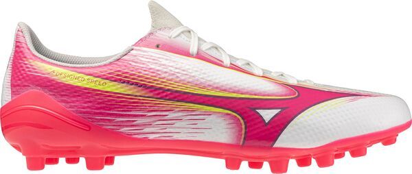 ミズノ メンズ シューズ スニーカー Mizuno Alpha II Select AG Soccer Cleats PinkWhite ホワイト