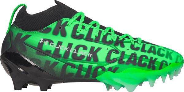 アンダーアーマー メンズ シューズ スニーカー Under Armour Spotlight Pro PTH Football Cleats GreenBlackSilver ブラック